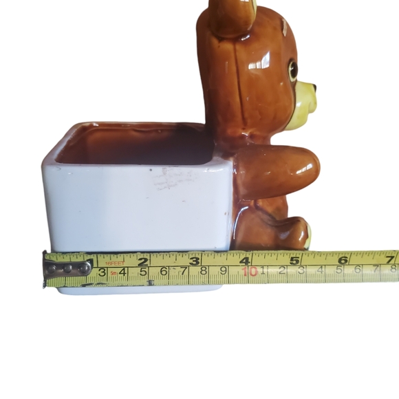 Vintage teddy bear planter - Picture 5 of 6